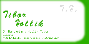 tibor hollik business card